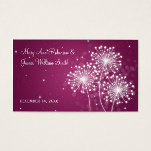 Elégant Mariage Favor Tag Étincelle Étincelle Merl