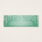 Elégant Mariage Favor Tag Nuit Éblouissant Monnaie (Dos)