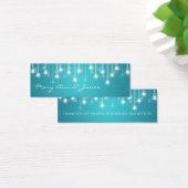 Elégant Mariage Favor Tag Shimmering Stars Blue (Bureau)
