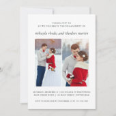 Élégant mariage Fiançailles photo Invitation (Devant)