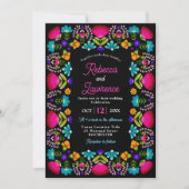 Élégant mariage fiesta Invitations (Devant)