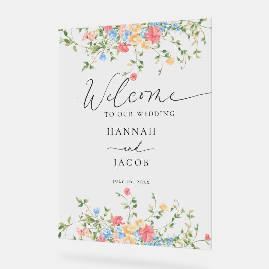 Élégant Mariage Fleur sauvage (Angle)