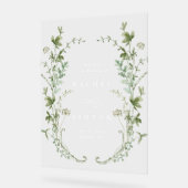 Élégant Mariage Fleur sauvage Bienvenue (Angle)