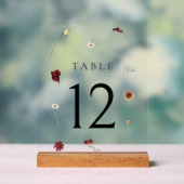 Élégant Mariage Fleur sauvage d'automne Numéro de  (Neutre)