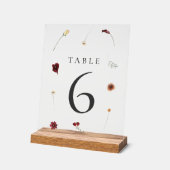 Élégant Mariage Fleur sauvage d'automne Numéro de  (Angle)