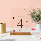 Élégant Mariage Fleur sauvage d'automne Numéro de (Mariage)