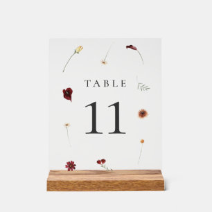 Élégant Mariage Fleur sauvage d'automne Numéro de 