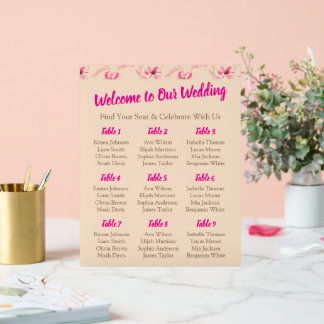 Élégant mariage floral beige et rose blush