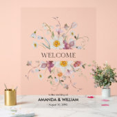 Elégant Mariage Floral Bienvenue (Mariage)