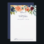 Elégant Mariage Floral Bonne volonté carte conseil<br><div class="desc">Cette élégante carte de conseil aux mariages floraux est parfaite pour un mariage moderne. Le design présente des bouquets soigneusement dessinés à la main de rose, de rougeur, de jaune, de bordeaux, de rouge, de fleurs d'indigo et de feuillage vert, inspirant la beauté naturelle. Ces cartes sont parfaites pour un...</div>