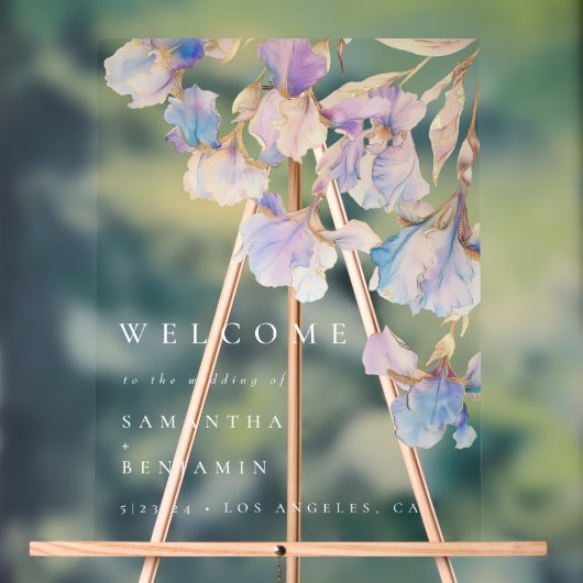 Élégant Mariage floral Iris (Neutre)