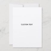 Élégant Mariage Floral moderne Carte de remercieme (Dos)