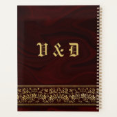 Élégant Mariage floral or de Bourgogne (Dos)