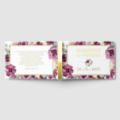 Élégant Mariage Floral Plum Gold moderne (Complet)
