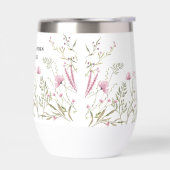 Élégant Mariage floral rose (Gauche)