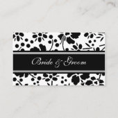 Élégant Mariage Floral Table Place Cartes de régla (Dos)