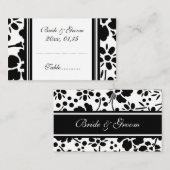 Élégant Mariage Floral Table Place Cartes de régla (Devant / Derrière)