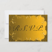 Elégant mariage Gold RSVP (Devant)