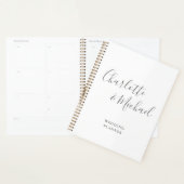 Élégant mariage gris et blanc avec écriture de sig (Devant avec enveloppe)