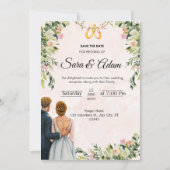 Elégant mariage invitation cadeau (Devant)
