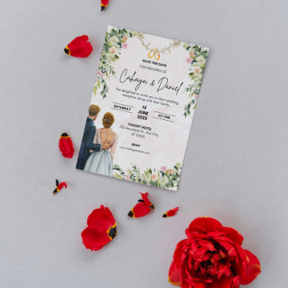 Elégant mariage invitation cadeau