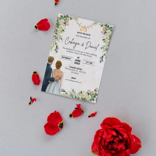 Elégant mariage invitation cadeau