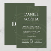 Elégant mariage Invitation Designs - Celebrate Lov (Devant / Derrière)