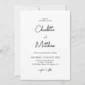Élégant Mariage Invitation Détails sur le dos (Devant)