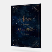 Elégant mariage Invitation étoile Mariage de nuit (Angle)