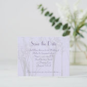 Elégant mariage Invitation Lavender Arbre Art (Debout devant)