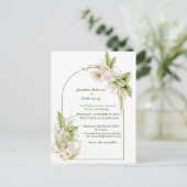 Elégant mariage Invitation Modèle Carte postale (Debout devant)