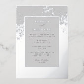 Élégant mariage Invitation Modèle Photo Minimal (Recto)