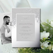 Élégant mariage Invitation Modèle Photo Minimal