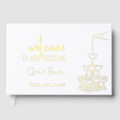 Elégant Mariage Invité Réserver Tour Champagne (Recto)