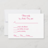 Élégant, Mariage lesbien, carte RSVP aux oiseaux V (Dos)