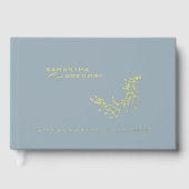 Elégant Mariage Livre d'or Monogram Gold Foil (Recto)