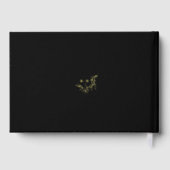 Elégant Mariage Livre d'or Monogram Gold Foil (Verso)