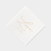 Élégant Mariage Love Script Noms et Mariage Date (Droite)