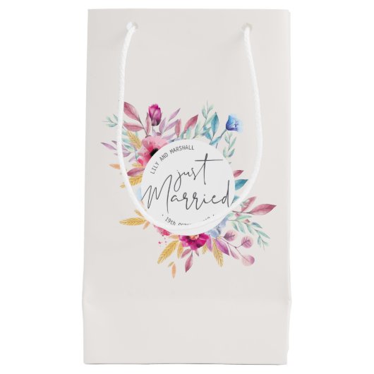 Élégant Mariage marié | Sac cadeau (Devant)