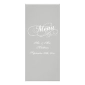 Élégant Mariage menu Modèles (Dos)