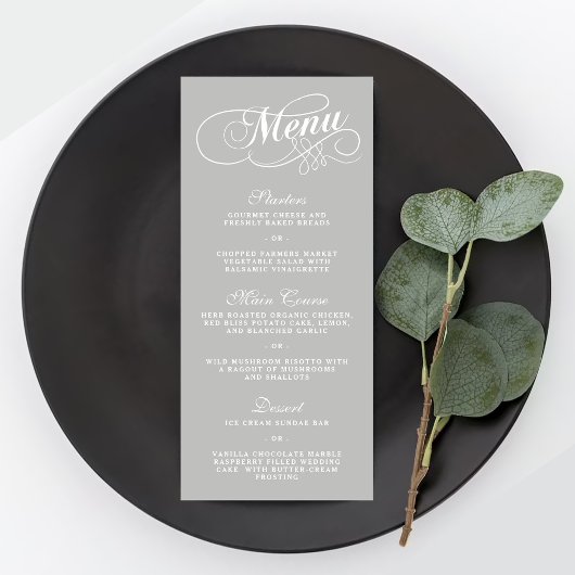 Élégant Mariage menu Modèles