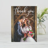 Élégant mariage Merci mariée et la photo de la cha (Debout devant)