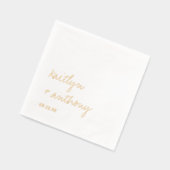 Élégant Mariage minimaliste de script simple (Gauche)
