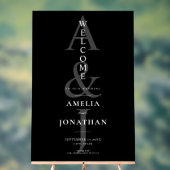 Elégant Mariage moderne Bienvenue (Neutre)