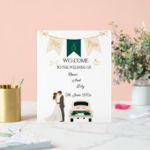 Élégant Mariage Moderne Bienvenue signe acrylique. (Mariage)