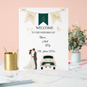 Élégant Mariage Moderne Bienvenue signe acrylique. (Mariage)