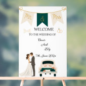 Élégant Mariage Moderne Bienvenue signe acrylique. (Neutre)