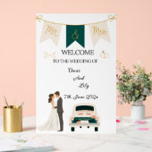 Élégant Mariage Moderne Bienvenue signe acrylique. (Mariage)