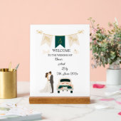 Élégant Mariage Moderne Bienvenue signe acrylique. (Mariage)