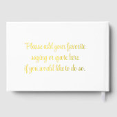 Élégant Mariage moderne blanc avec couverture rigi (Verso)